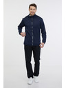 Sam 73 Felpa blu scuro da uomo con zip SAM 73 Lucas