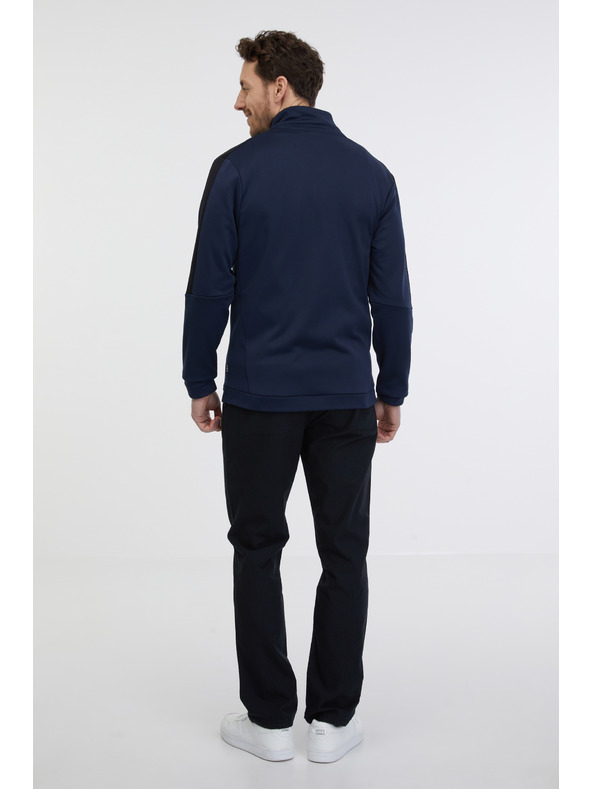 Sam 73 Felpa blu scuro da uomo con zip SAM 73 Lucas