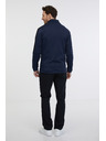 Sam 73 Felpa blu scuro da uomo con zip SAM 73 Lucas