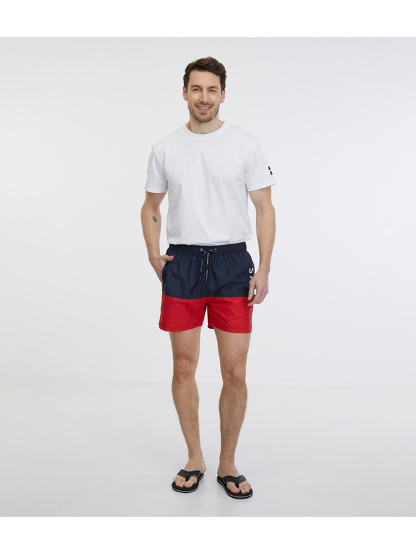 Sam 73 Costume da bagno da uomo rosso e blu SAM 73 Eduardo