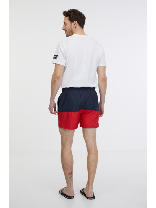 Sam 73 Costume da bagno da uomo rosso e blu SAM 73 Eduardo