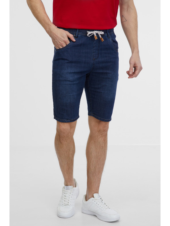 Sam 73 Pantaloncini in denim da uomo blu scuro SAM 73 Claudio