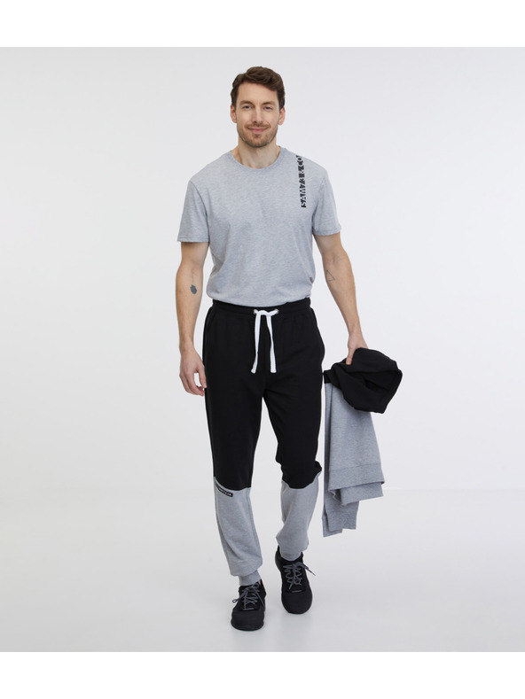 Sam 73 Pantaloni da uomo grigi e neri SAM 73 Jorge