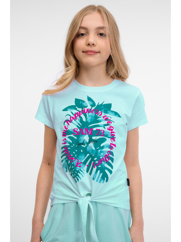 Sam 73 Maglietta da bambina color menta SAM 73 Kiara