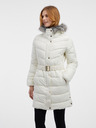 Orsay Cappotto trapuntato crema da donna con pelliccia sintetica ORSAY