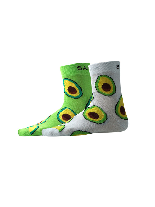Sam 73 Set di due paia di calzini fantasia in verde e bianco SAM 73 Machapo