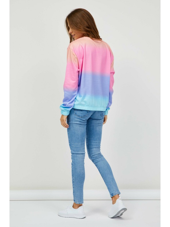 Sam 73 Felpa da donna blu e rosa a fantasia SAM 73 Clara