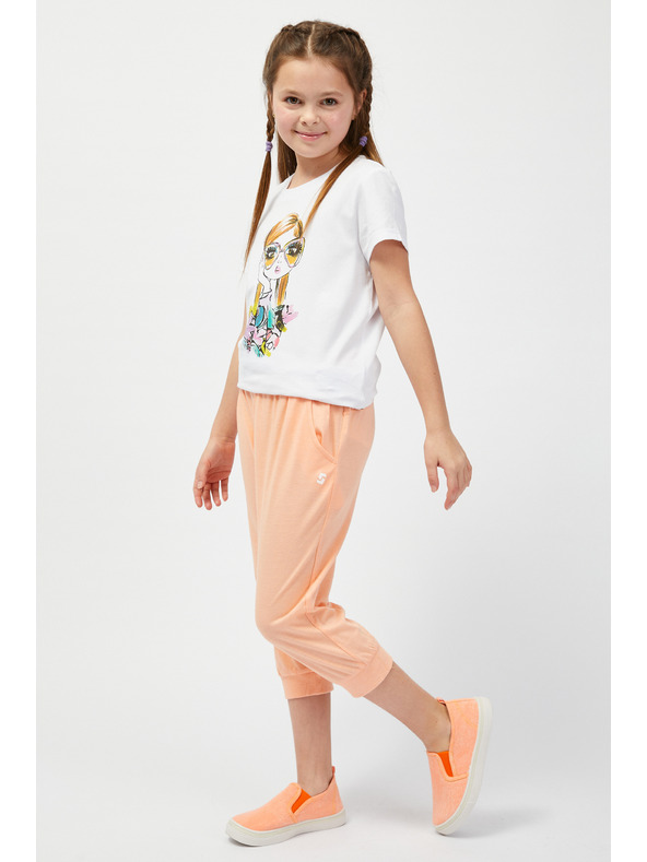 Sam 73 Maglietta stampata bianca bambina SAM73 Mora