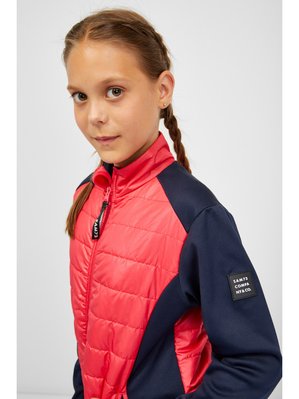 Sam 73 Giacca trapuntata blu e rosa da bambina SAM 73 Nurnia