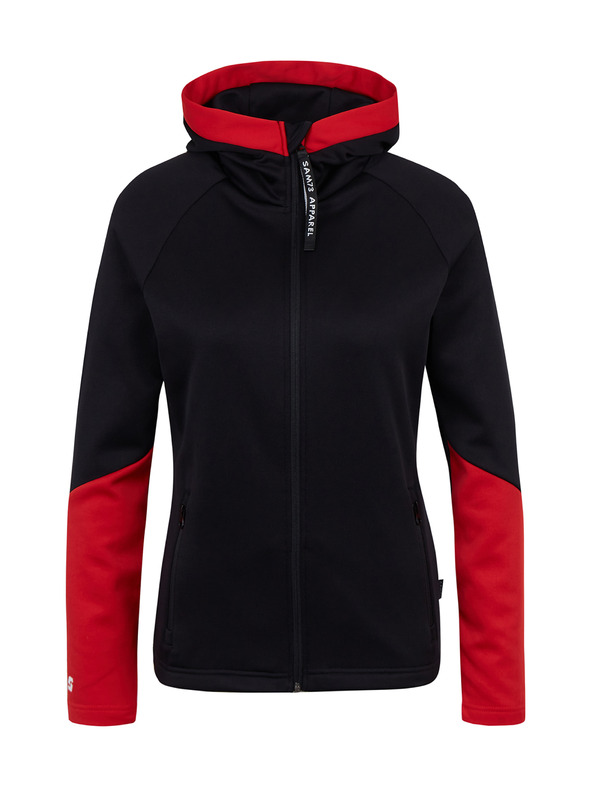 Sam 73 Felpa da donna rossa e nera con cappuccio SAM 73 Marta