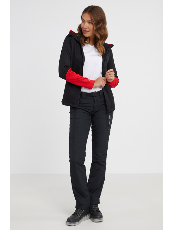 Sam 73 Felpa da donna rossa e nera con cappuccio SAM 73 Marta