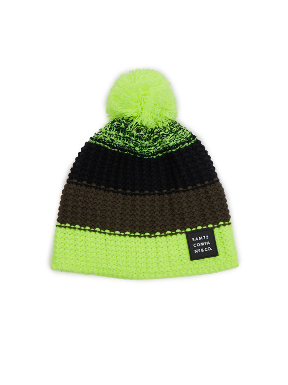 Sam 73 Berretto verde e nero da ragazzo SAM 73