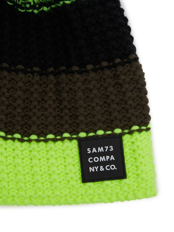 Sam 73 Berretto verde e nero da ragazzo SAM 73