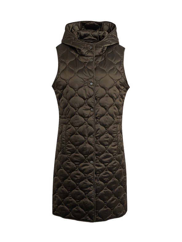 Orsay Gilet lungo trapuntato kaki da donna ORSAY