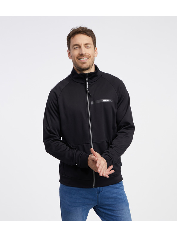 Sam 73 Felpa nera con zip da uomo SAM 73 Darth