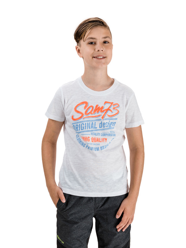 Sam 73 Maglietta bianca da bambino SAM 73 Archie