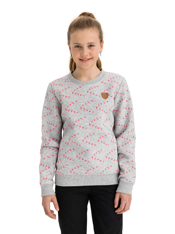 Sam 73 Felpa fantasia grigio chiaro da bambina SAM 73