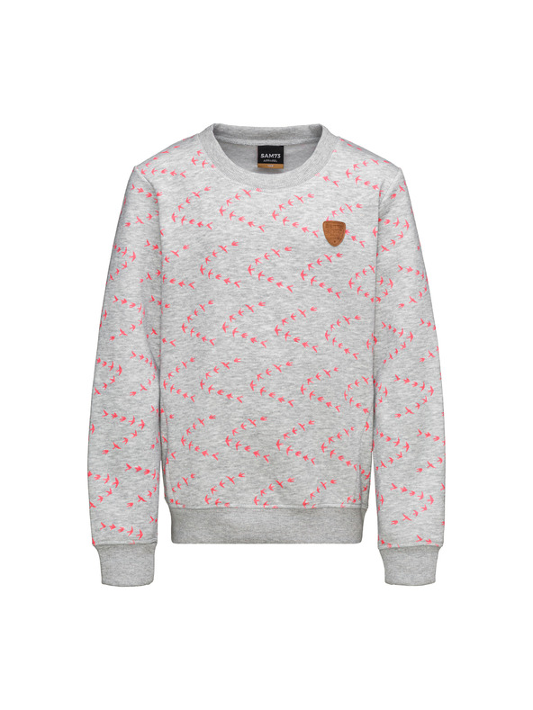 Sam 73 Felpa fantasia grigio chiaro da bambina SAM 73