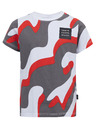 Sam 73 Maglietta fantasia grigia e rossa da ragazzo SAM 73 Oscar