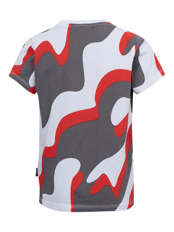 Sam 73 Maglietta fantasia grigia e rossa da ragazzo SAM 73 Oscar