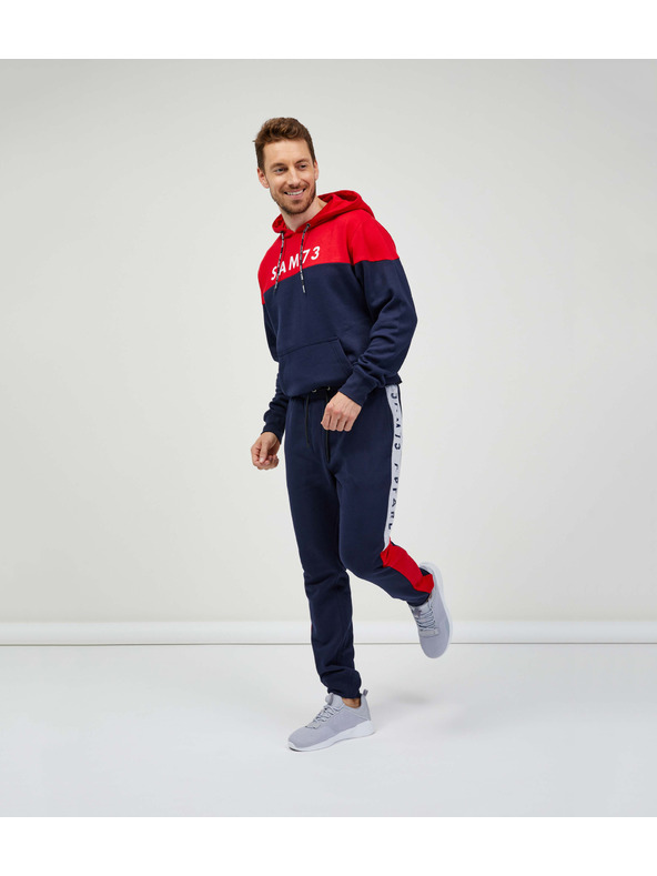 Sam 73 Pantaloni da ginnastica blu scuro da uomo SAM 73 Aldon