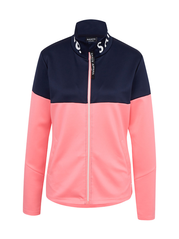 Sam 73 Felpa con zip da donna blu e rosa SAM73 Octans