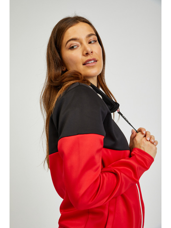 Sam 73 Felpa con zip nera e rossa da donna SAM73 Octans