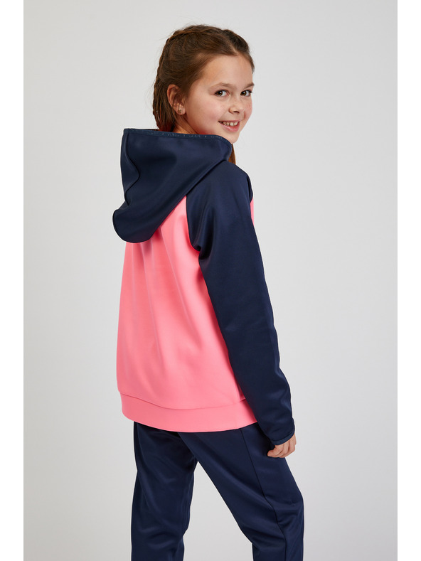 Sam 73 Felpa con cappuccio blu e rosa da ragazza SAM73 Draco