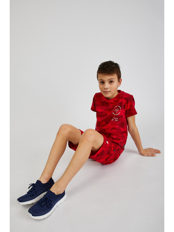 Sam 73 Maglietta militare rossa da ragazzo in cotone SAM73 Hydrus