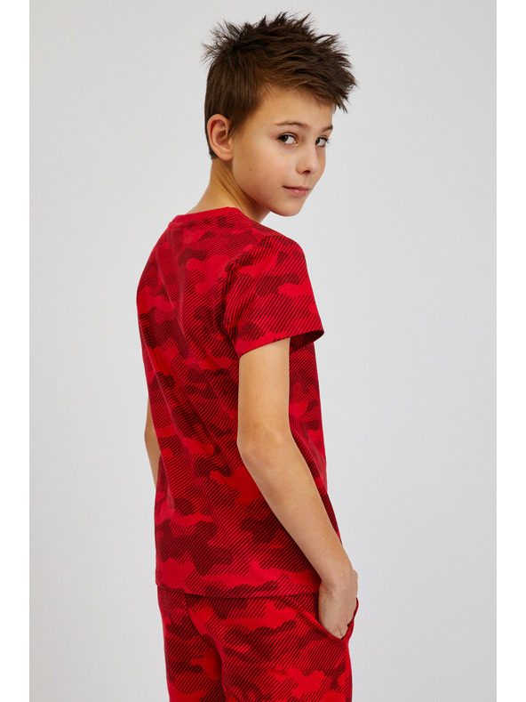 Sam 73 Maglietta militare rossa da ragazzo in cotone SAM73 Hydrus