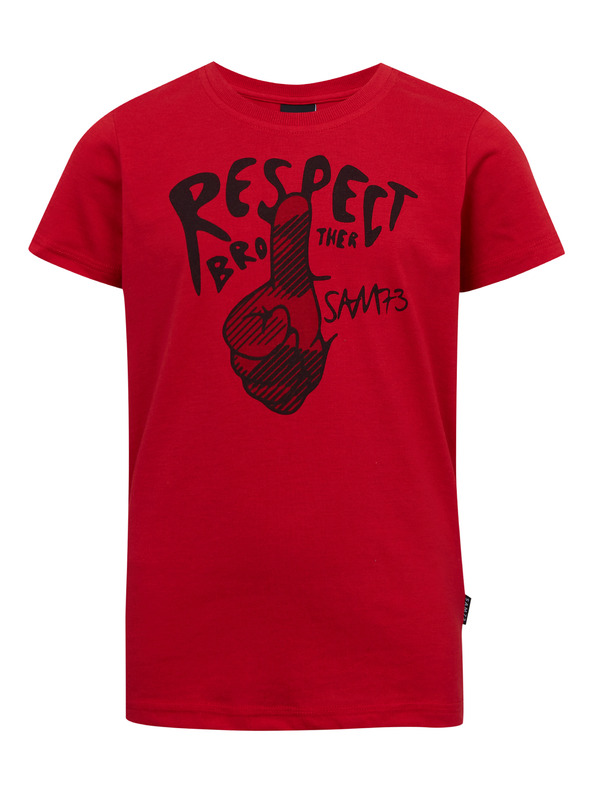 Sam 73 Maglietta rossa da ragazzo SAM73 Scutum