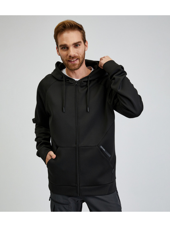 Sam 73 Felpa nera da uomo con cappuccio SAM73 Beryl