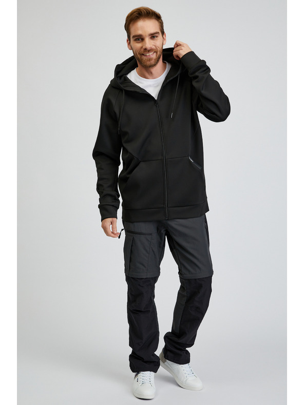 Sam 73 Felpa nera da uomo con cappuccio SAM73 Beryl