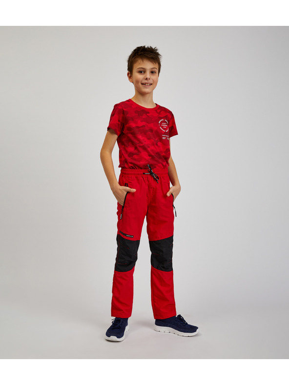 Sam 73 Pantaloni sportivi neri e rossi per bambini SAM73 Jonathan