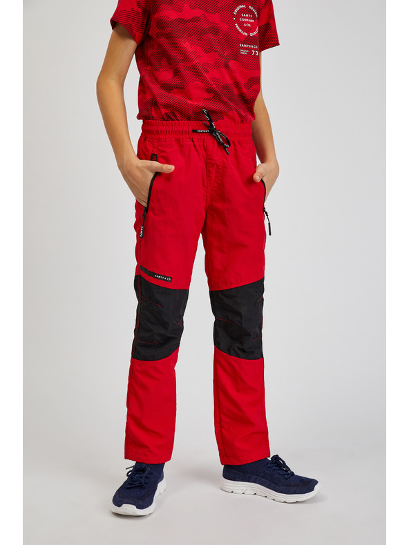 Sam 73 Pantaloni sportivi neri e rossi per bambini SAM73 Jonathan