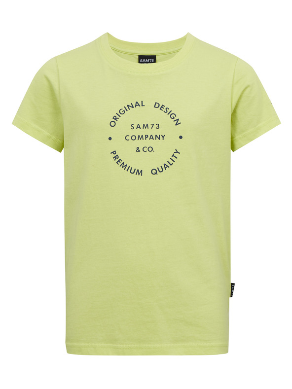 Sam 73 Maglietta gialla da ragazzo in cotone SAM73 Pyrop