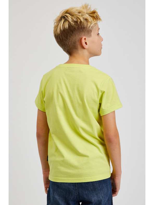 Sam 73 Maglietta gialla da ragazzo in cotone SAM73 Pyrop