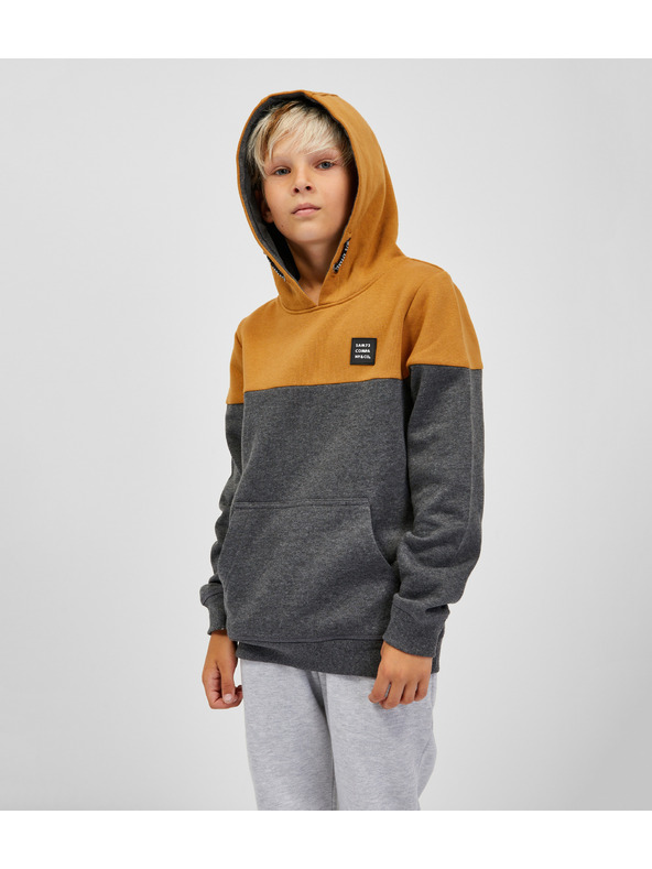 Sam 73 Felpa con cappuccio grigio e marrone SAM 73 Sall