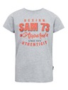 Sam 73 Maglietta a righe grigio chiaro da ragazzo SAM 73 Janson