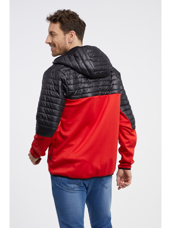 Sam 73 Giacca trapuntata leggera nera e rossa da uomo SAM 73 Vader