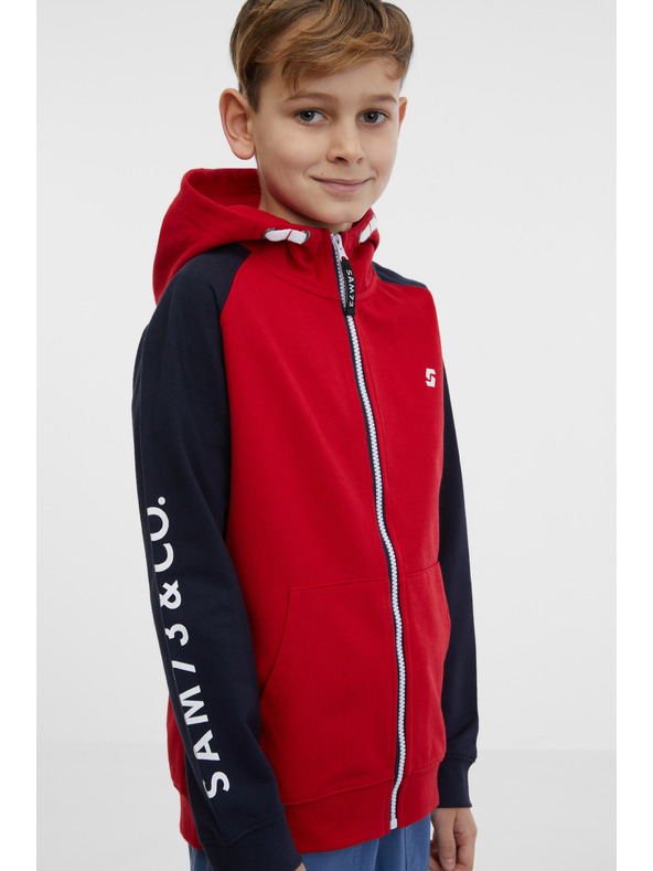 Sam 73 Felpa nera e rossa da ragazzo SAM 73 Next