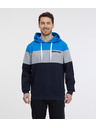 Sam 73 Felpa con cappuccio blu e nera da uomo SAM 73 Gerado
