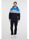 Sam 73 Felpa con cappuccio blu e nera da uomo SAM 73 Gerado
