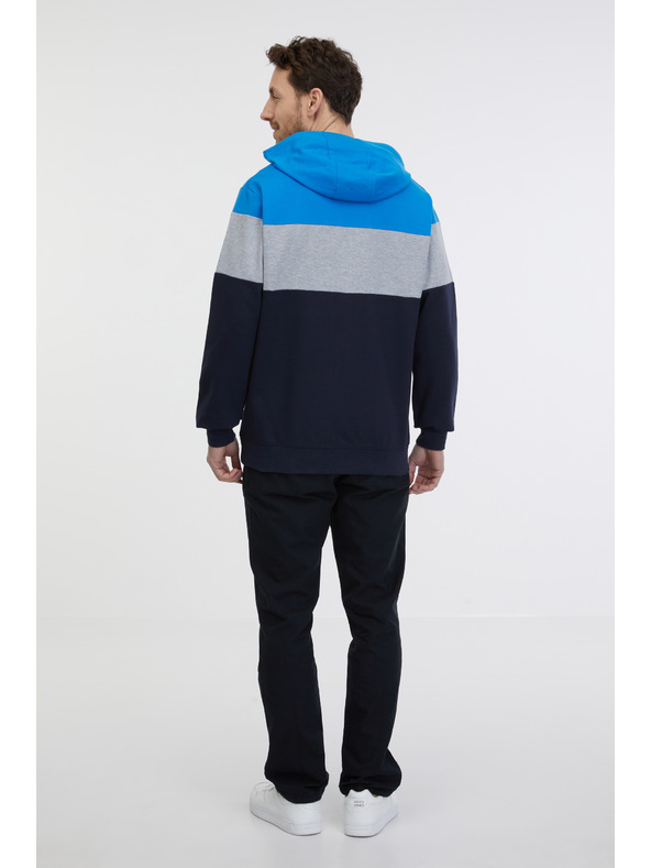 Sam 73 Felpa con cappuccio blu e nera da uomo SAM 73 Gerado