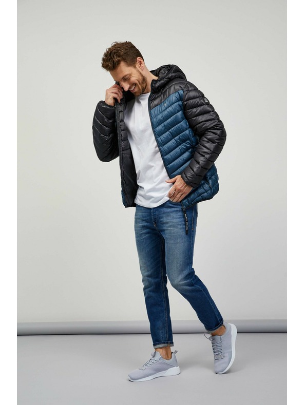 Sam 73 Giacca trapuntata nera e blu da uomo SAM 73 Ulrik