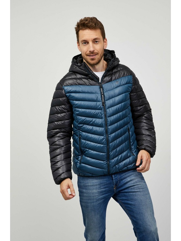 Sam 73 Giacca trapuntata nera e blu da uomo SAM 73 Ulrik