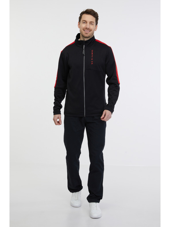Sam 73 Felpa nera da uomo con zip SAM 73 Lucas