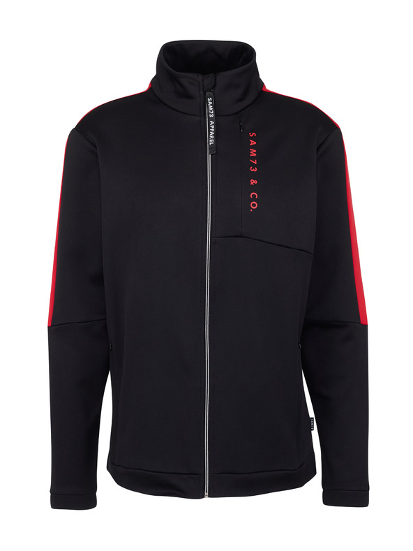 Sam 73 Felpa nera da uomo con zip SAM 73 Lucas