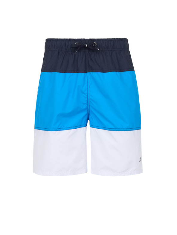 Sam 73 Costume da bagno a righe bianche e blu da uomo SAM 73 Dion