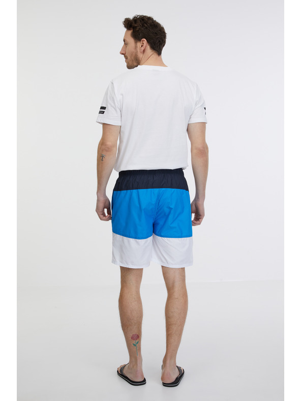 Sam 73 Costume da bagno a righe bianche e blu da uomo SAM 73 Dion